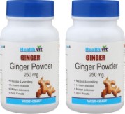 Healthvit Ginger Powder 250Mg - 60 Capsules (Pack Of 2)
